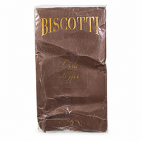 Open Box – Khadlaj Biscotti Date Toffee 100ml — condition photo 2 of 3: Outer box is crushed and dented. The plastic wrap is loose and torn.