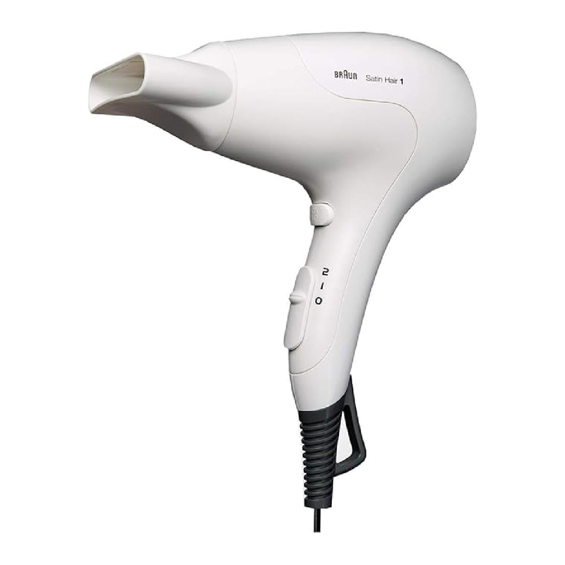 Braun BRHD180E Satin Hair 1 Power Perfection Dryer with Styling Nozzle - White