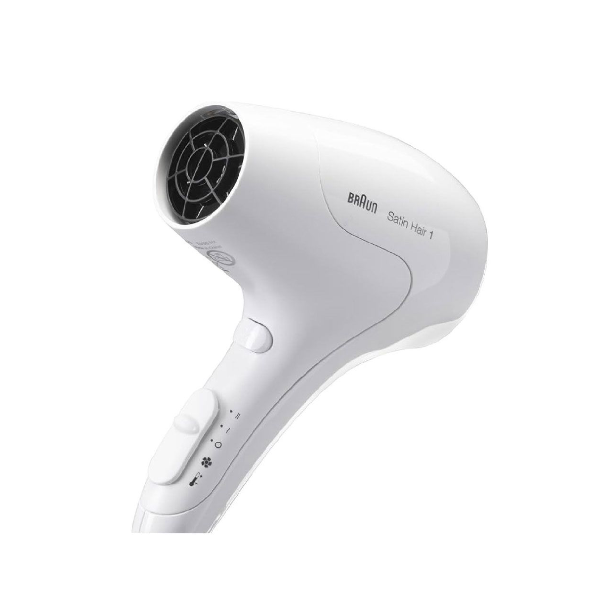 Braun BRHD180E Satin Hair 1 Power Perfection Dryer with Styling Nozzle - White
