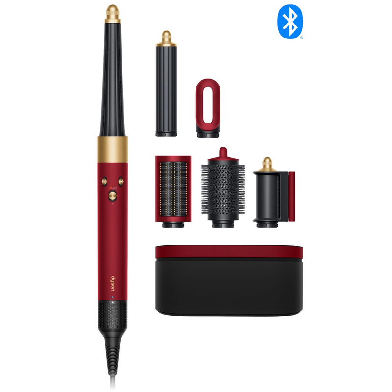 Dyson Airwrap i.d. Multi-Styler and Dryer, Straight+Wavy (Red Velvet/Gold)