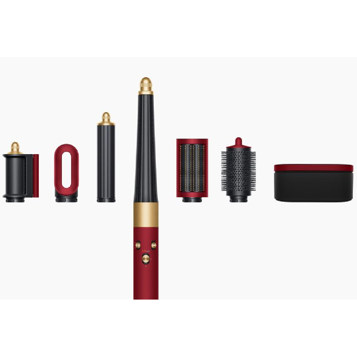Dyson Airwrap i.d. Multi-Styler and Dryer, Straight+Wavy (Red Velvet/Gold)