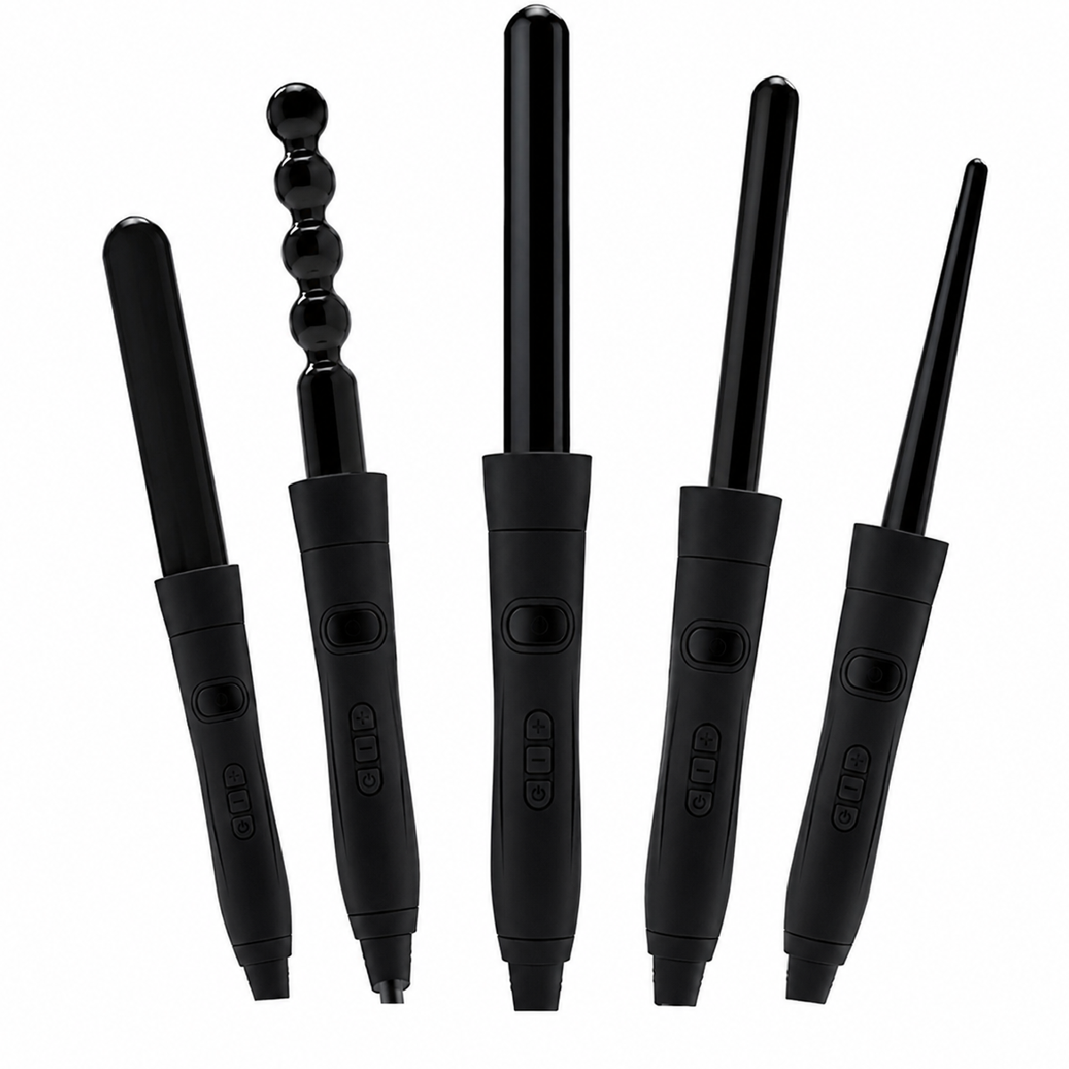 Labelle LB002 Curly Pro Brush 5 Heads For Various Curly Hairstyles - Black