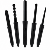 Labelle LB002 Curly Pro Brush 5 Heads For Various Curly Hairstyles - Black
