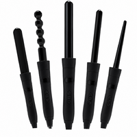 Labelle LB002 Curly Pro Brush 5 Heads For Various Curly Hairstyles - Black