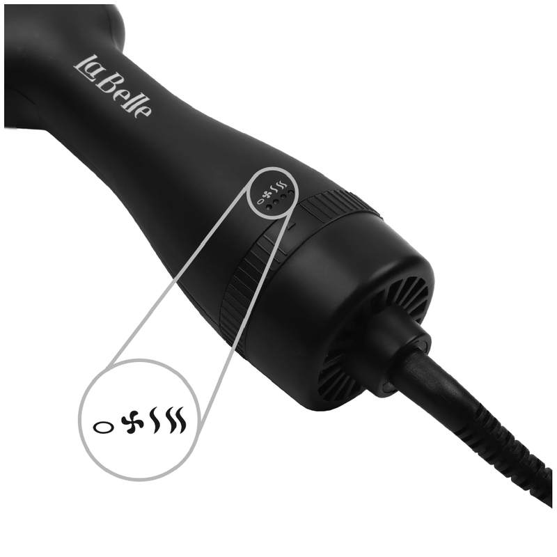 Labelle LB001 Brush Straightens and Dries At The Same Time - Black