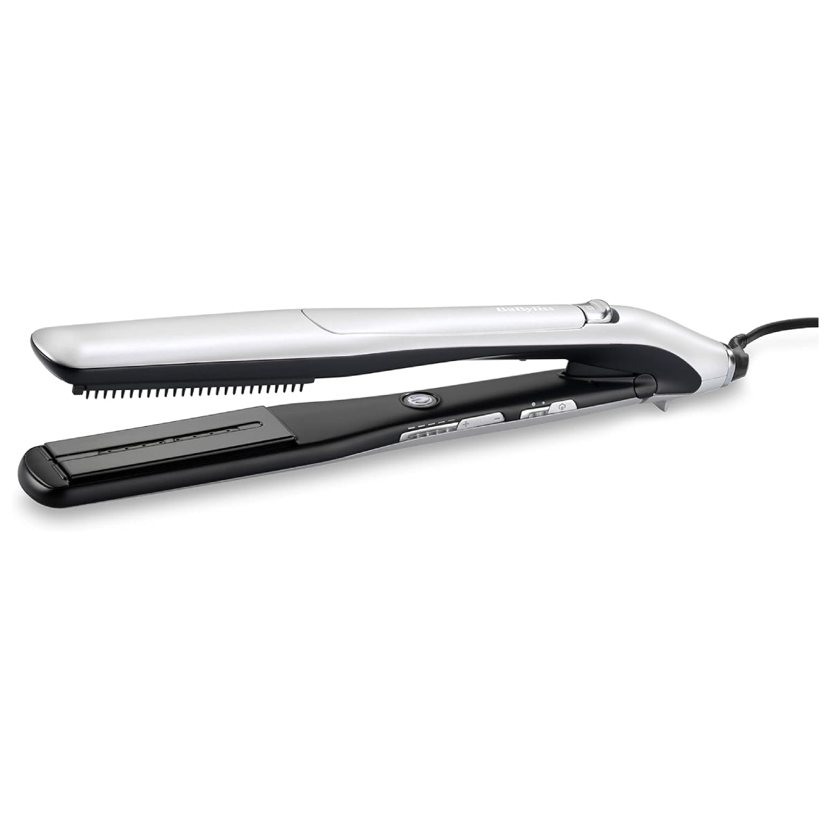 Babyliss Steam Lustre Professional Hair Straightener, Advanced Ceramic ST595E – Silver