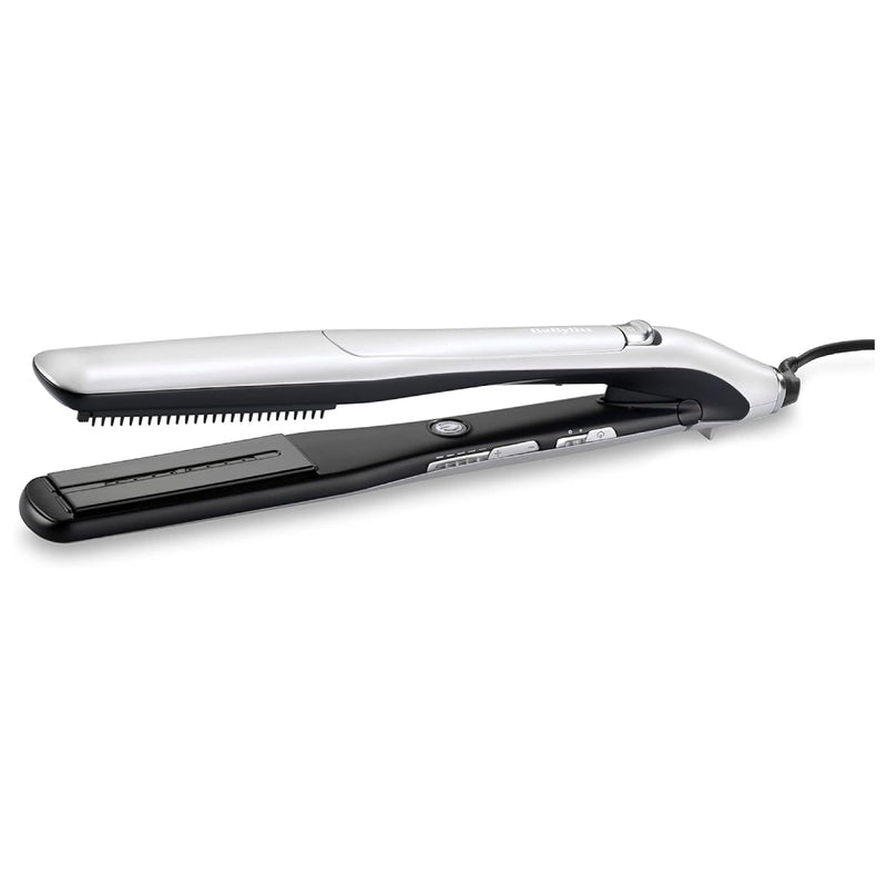 Babyliss Steam Lustre Professional Hair Straightener, Advanced Ceramic ST595E – Silver