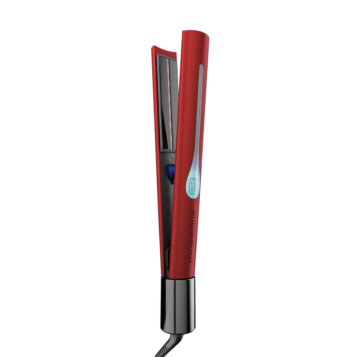 Rush Brush x2 Infra 2 in 1 Hair Curler And Straightener - Red