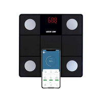 Green Lion Smart Body Scale Simple & Fashionable Pattern 24 Modes - Black