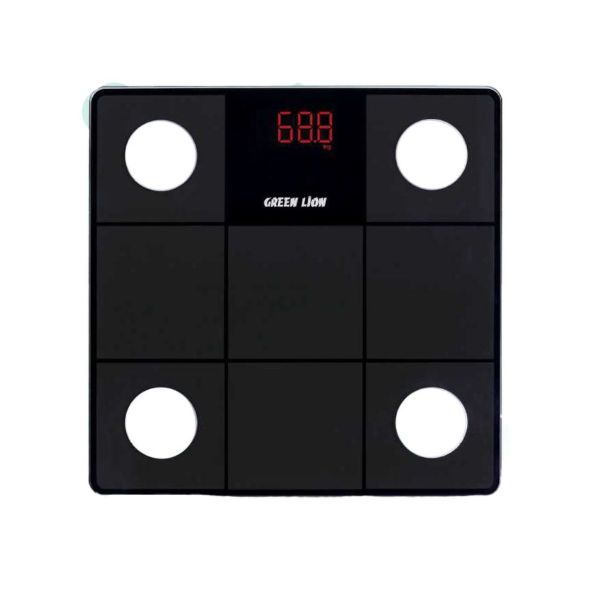 Green Lion Smart Body Scale Simple & Fashionable Pattern 24 Modes - Black