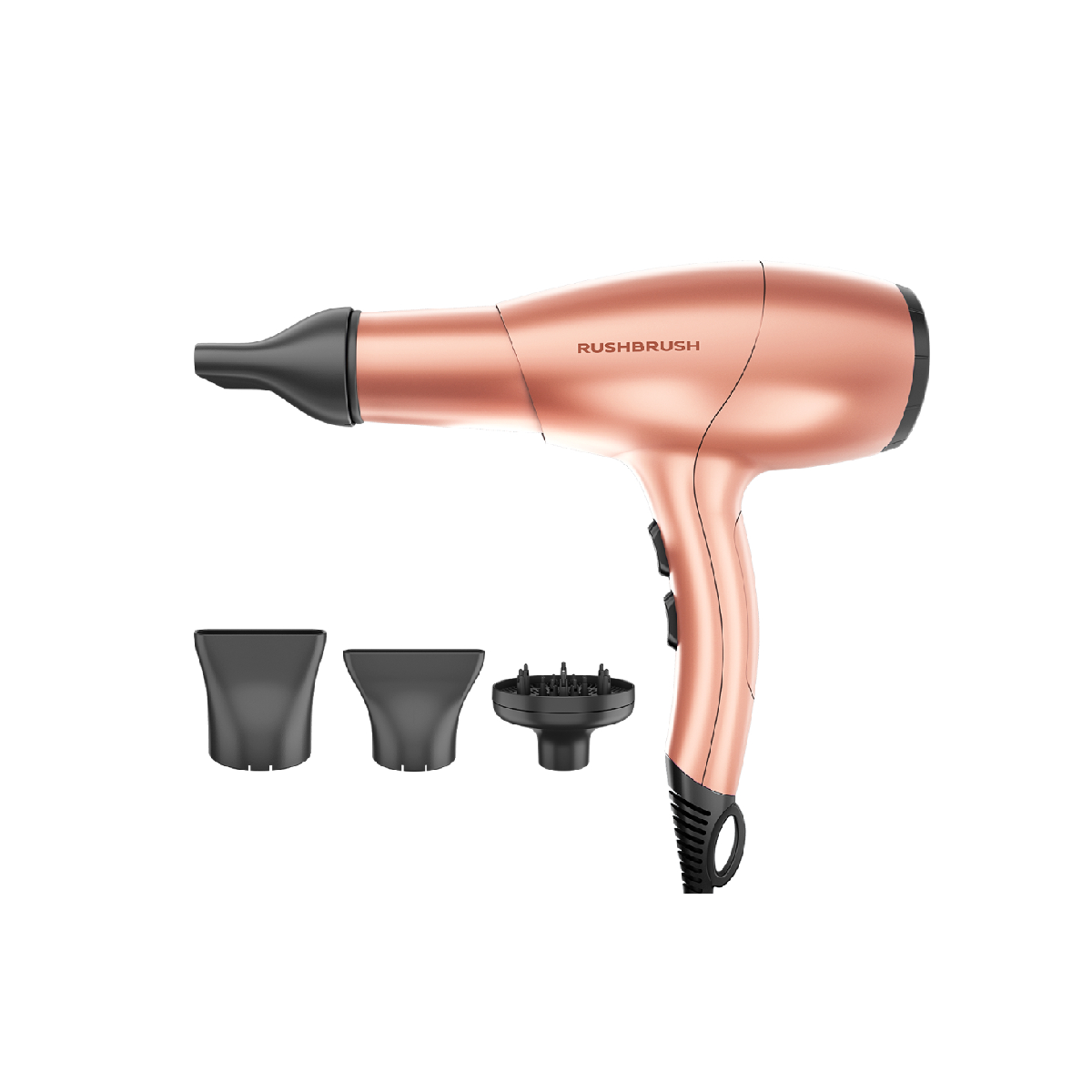Rush Brush D3 Ultra Hair Dryer – 2400W, 3 Heat & 2 Speed Settings