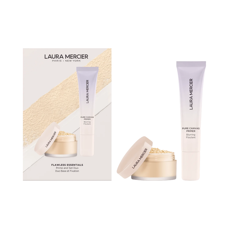 Laura Mercier Flawless Essentials Prime and Set Duo (15 ml + 6 g)