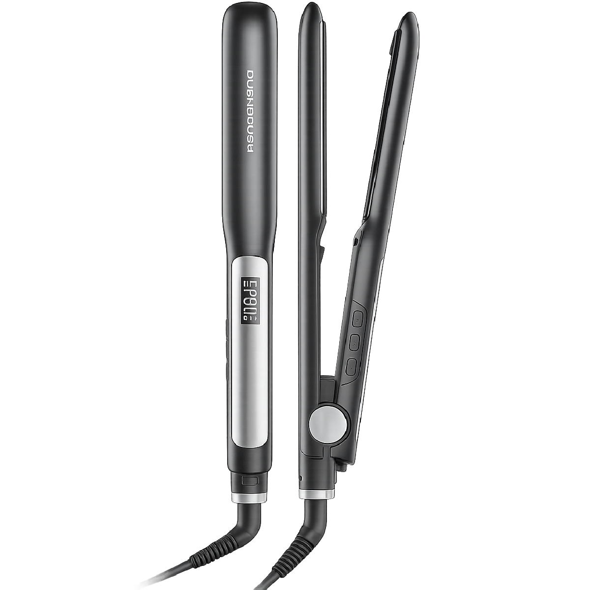 Rush Brush X2 Keratin Pro Hair Straightener - Black/Gray