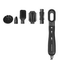 Rush Brush +6 Air Styler, 1300W Six Heads For Silky Threads