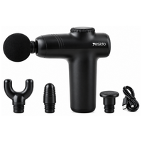 Yesido MG01 Massage Gun 5 Speeds Deep Tissue with 4 Heads - Black