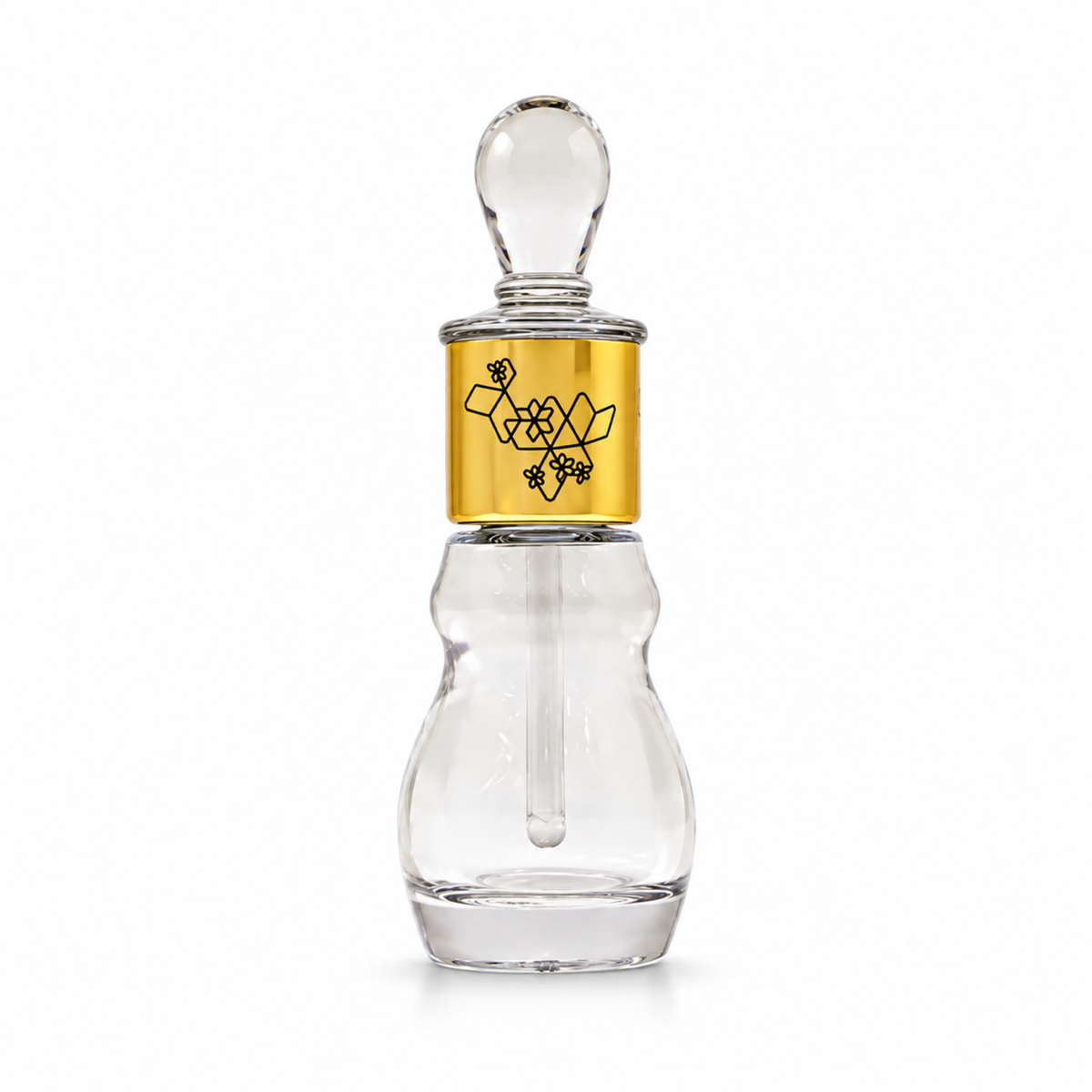 Ajmal Musk Silk miniature perfume oil bottle, front view