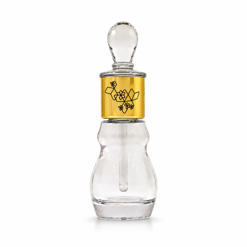 Ajmal Musk Silk miniature perfume oil bottle, front view