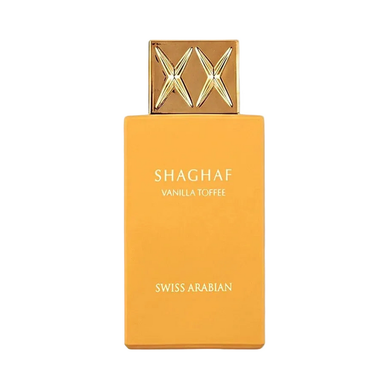 Swiss Arabian Shaghaf Vanilla Toffee 75ml — front-facing product on white background