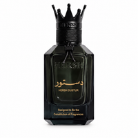 Al Ezz Oud Hersh Dustur 100ml front-facing bottle, white background, edited from authentic product photo